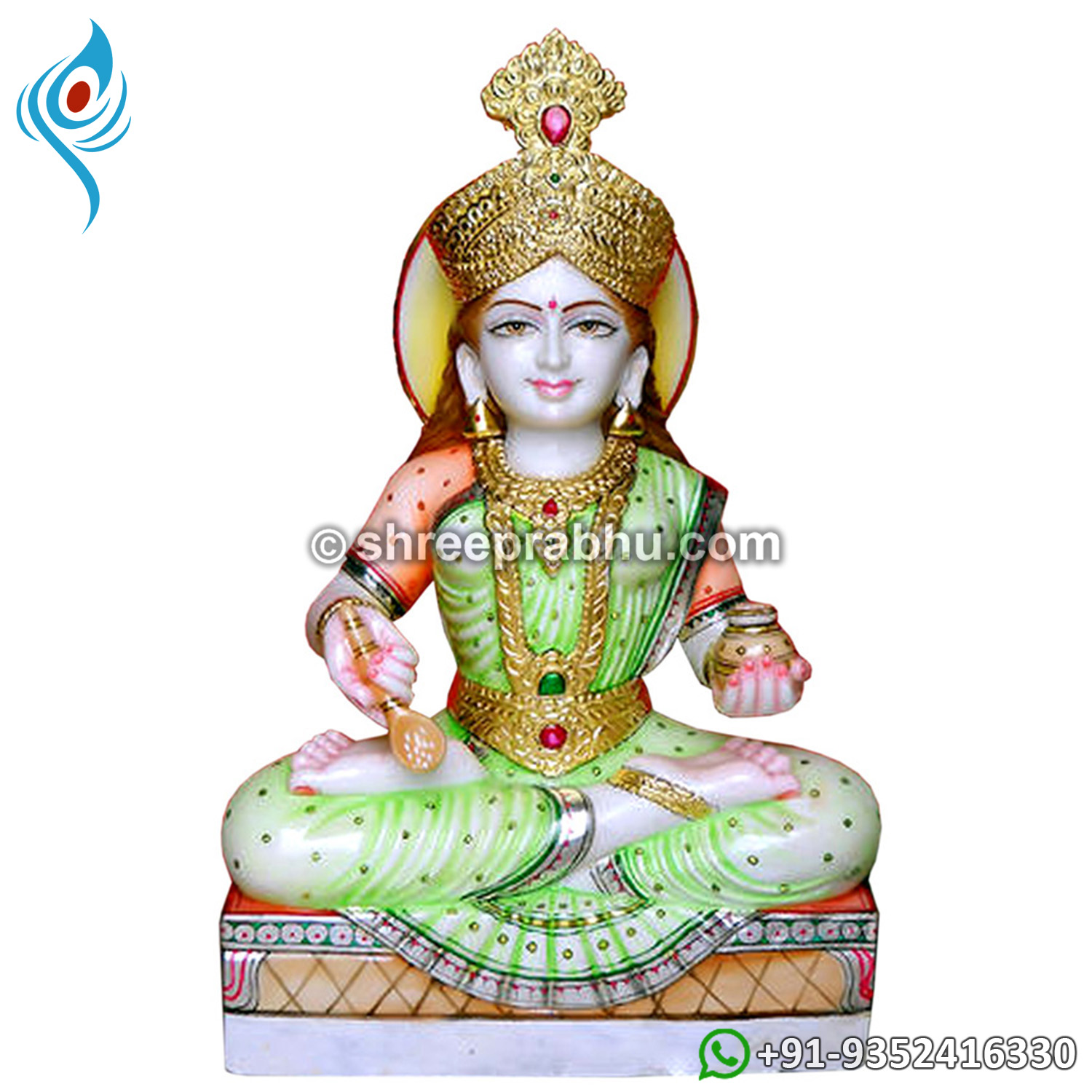 marble-annapurna-mata-statue-handcrafted-annapoorna-devi-marble-murti